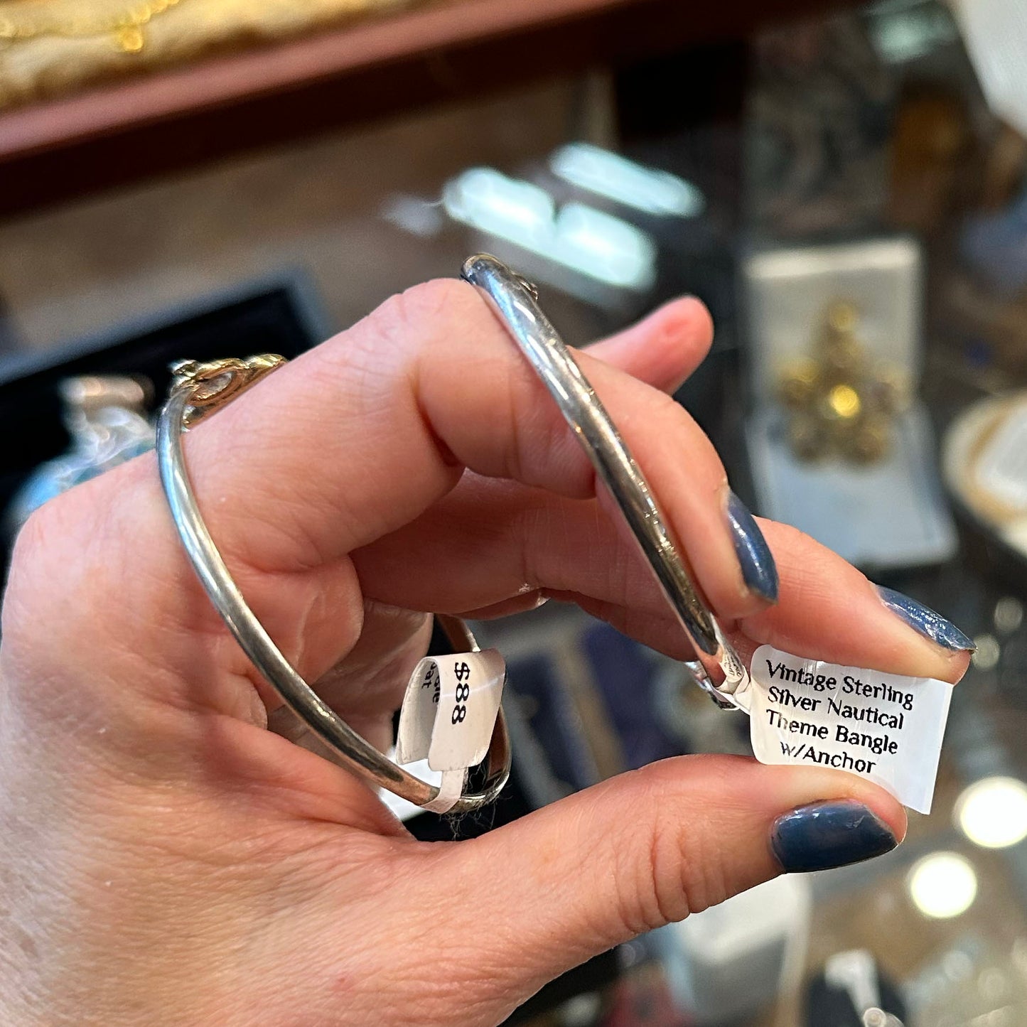 Nautical Anchor Sterling Silver Bracelet