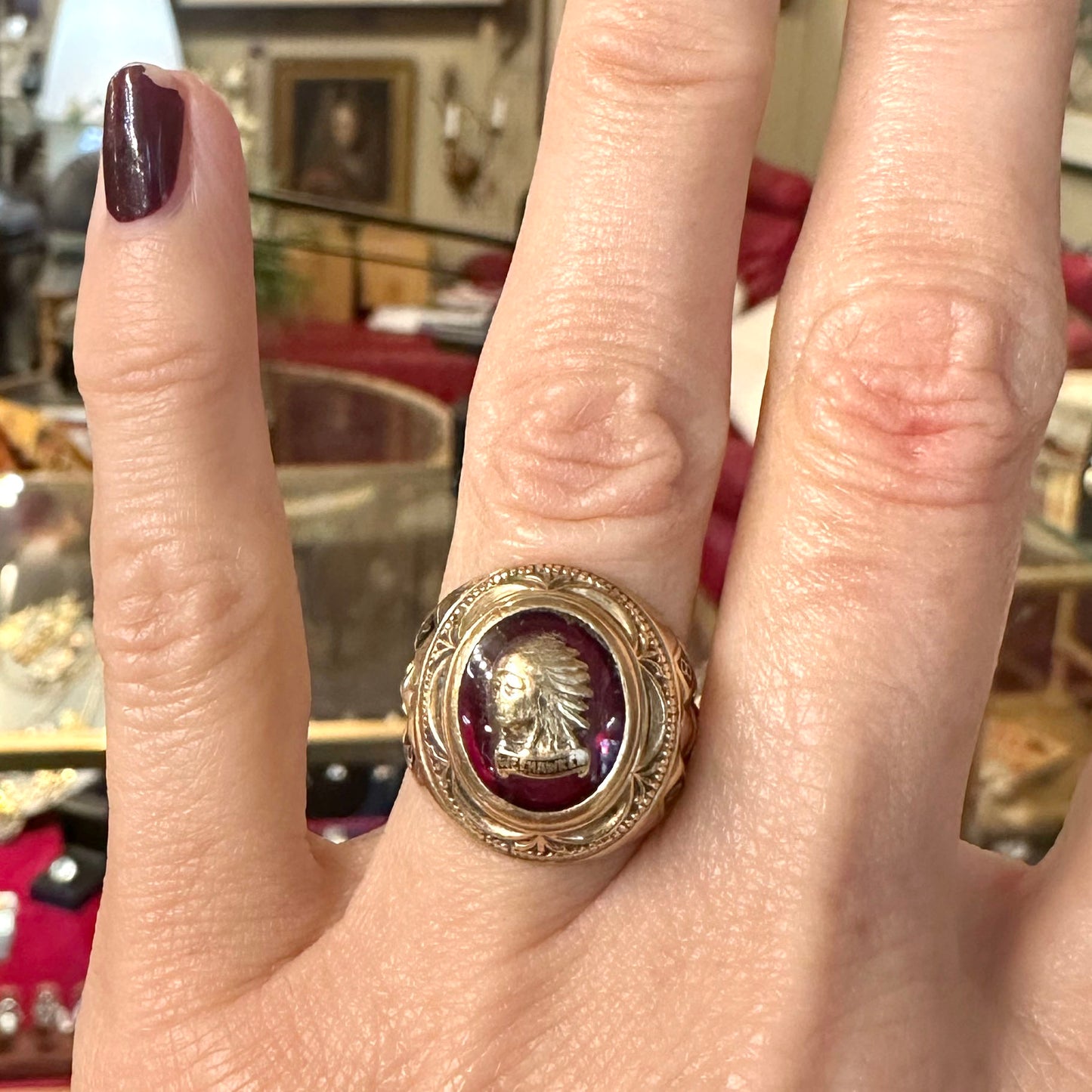 10k Weehawken Chief 1958 Gold Ring