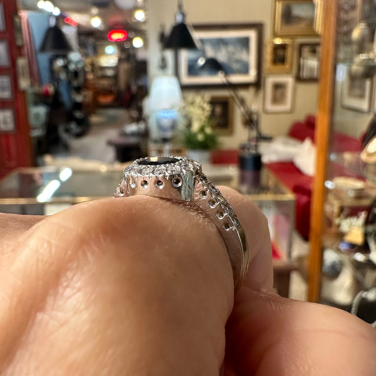 Exquisite 14k Gold & Sapphire Dinner Ring