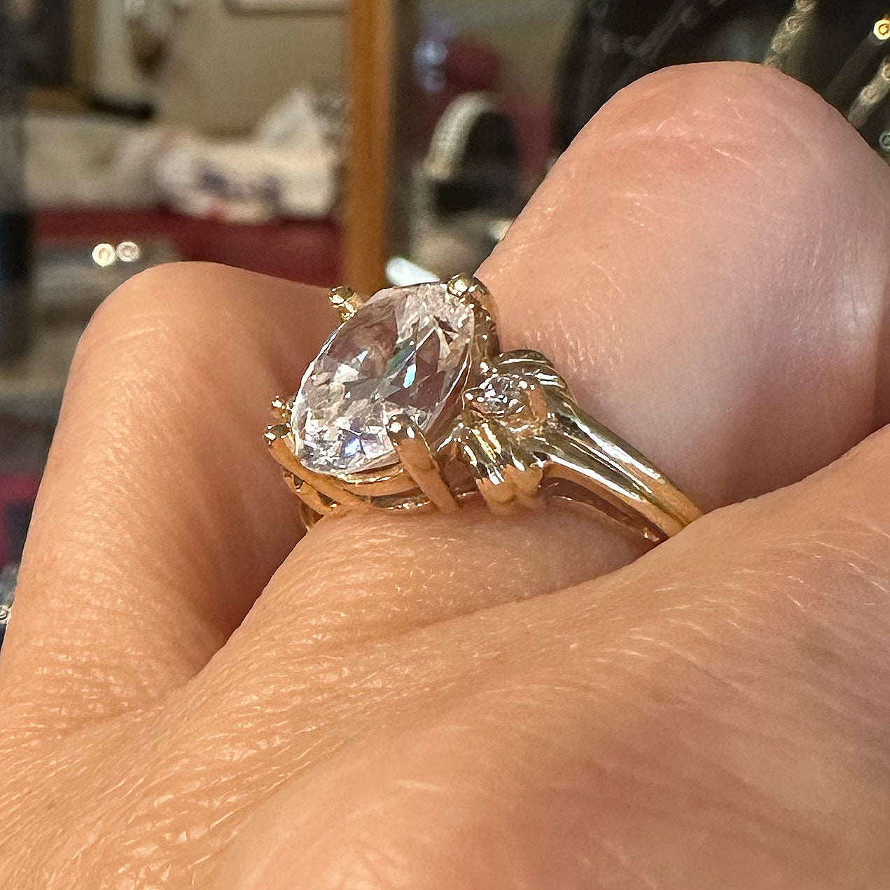 Vintage 14k Gold & Sapphire Ring