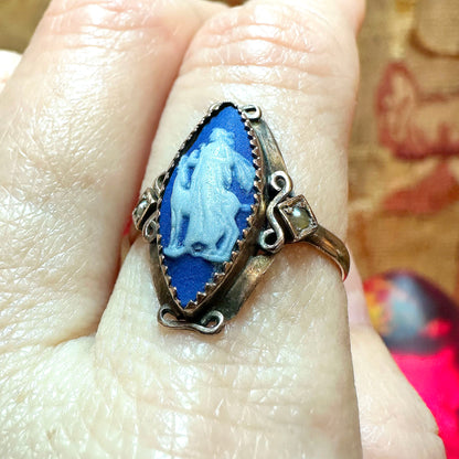 10k Rose Gold Renaissance Revival Cameo Ring