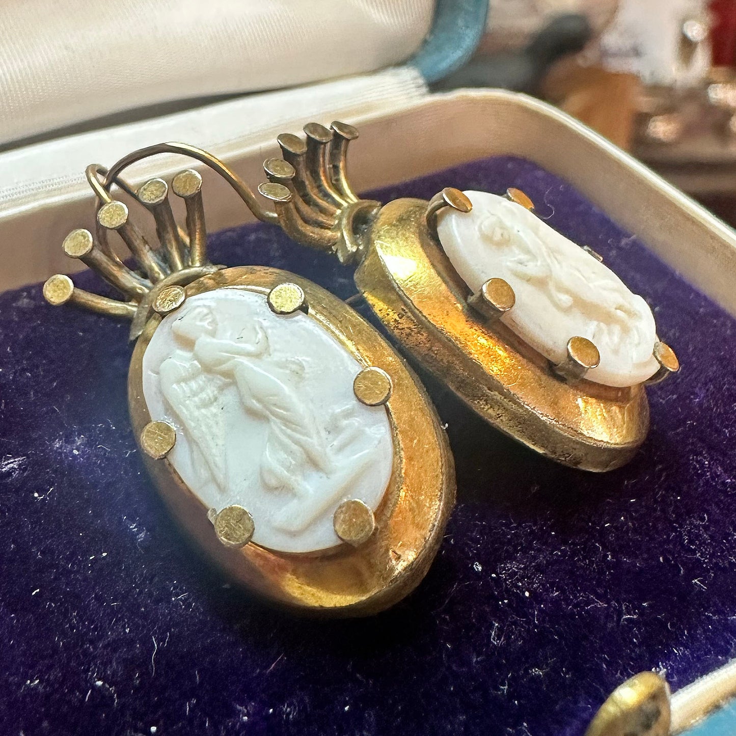 1870s Victorian Renaissance Revival Earrings