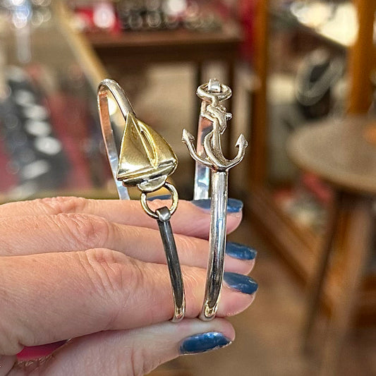 Nautical Anchor Sterling Silver Bracelet