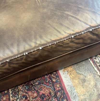 Chocolate Leather Chesterfield Sofa