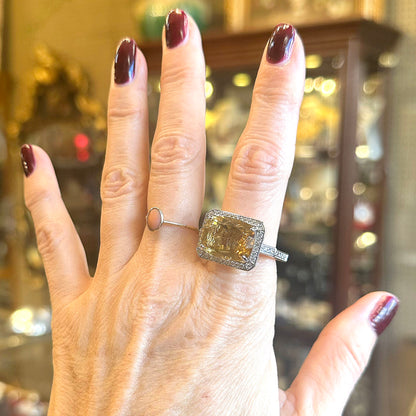 Vintage Deco Style Sterling Ring
