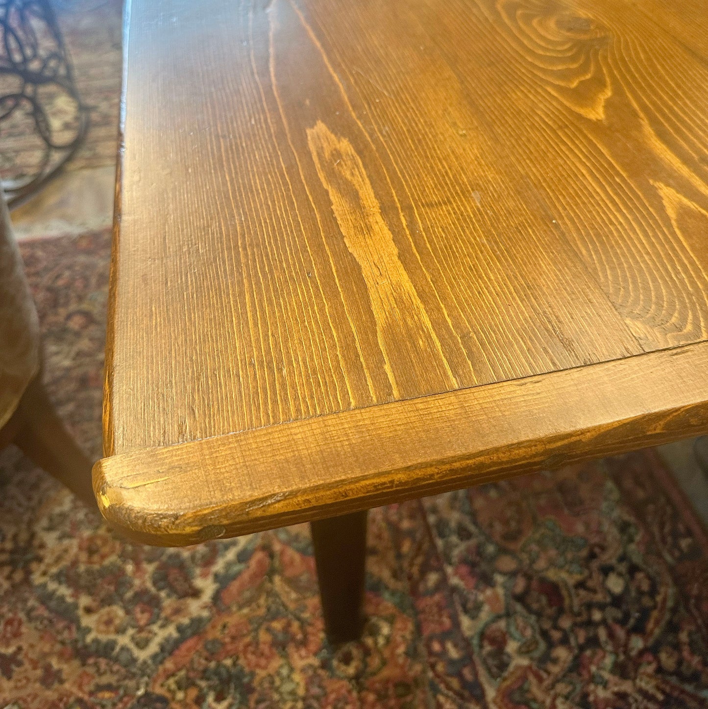 10ft Vintage Pine Farm Table - Seats 12