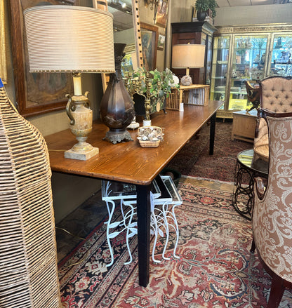 10ft Vintage Pine Farm Table - Seats 12