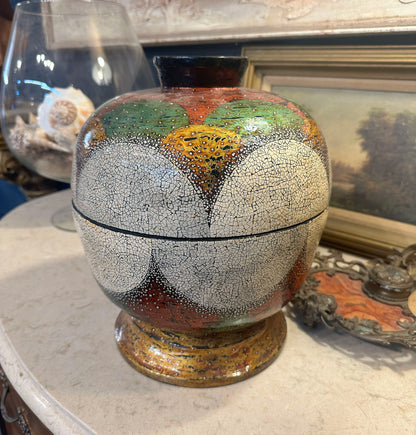 Mid Century Asian Lacquered Vessel