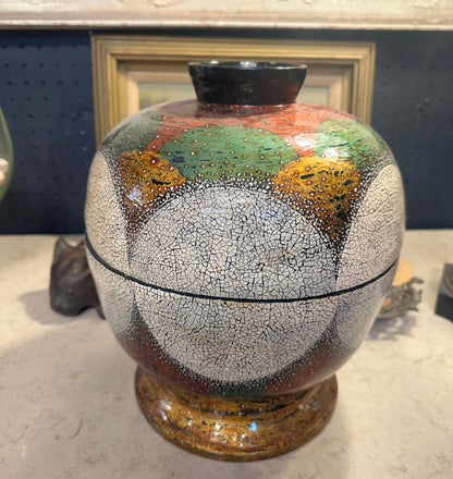 Mid Century Asian Lacquered Vessel
