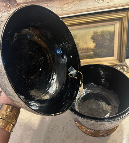 Mid Century Asian Lacquered Vessel