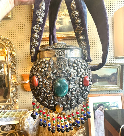 Vintage Jeweled Moroccan Shoulder Purse
