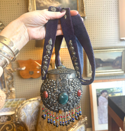 Vintage Jeweled Moroccan Shoulder Purse