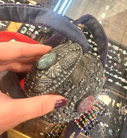 Vintage Jeweled Moroccan Shoulder Purse