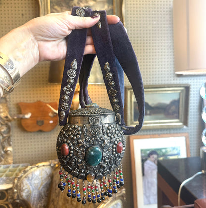 Vintage Jeweled Moroccan Shoulder Purse