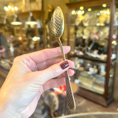 Antique c.1880s  Russian Nielle Sterling Spoon