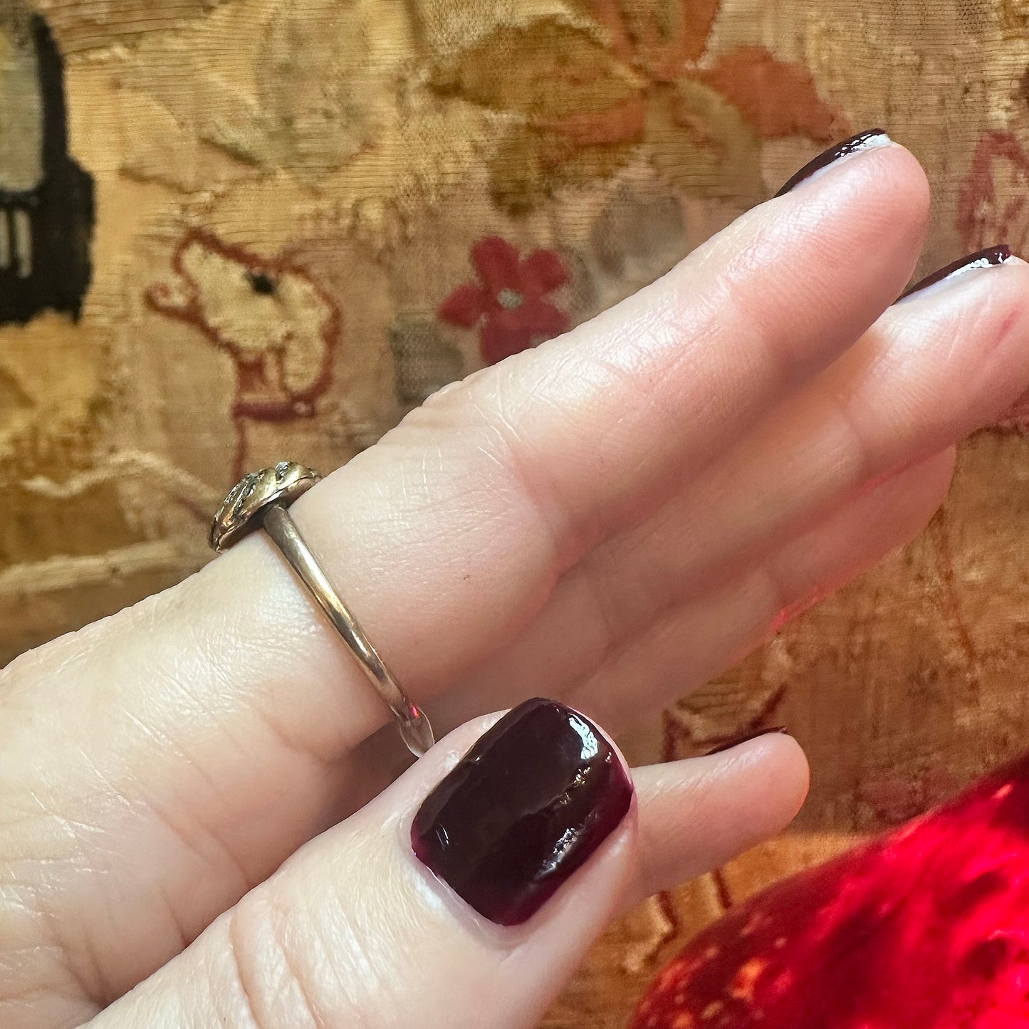 14k Antique Rose Cut Diamond Ring