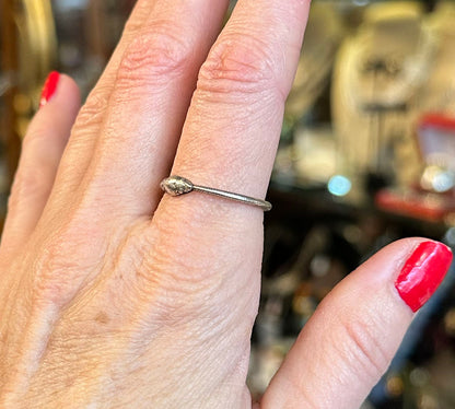 Sterling Ouroboros Snake Ring
