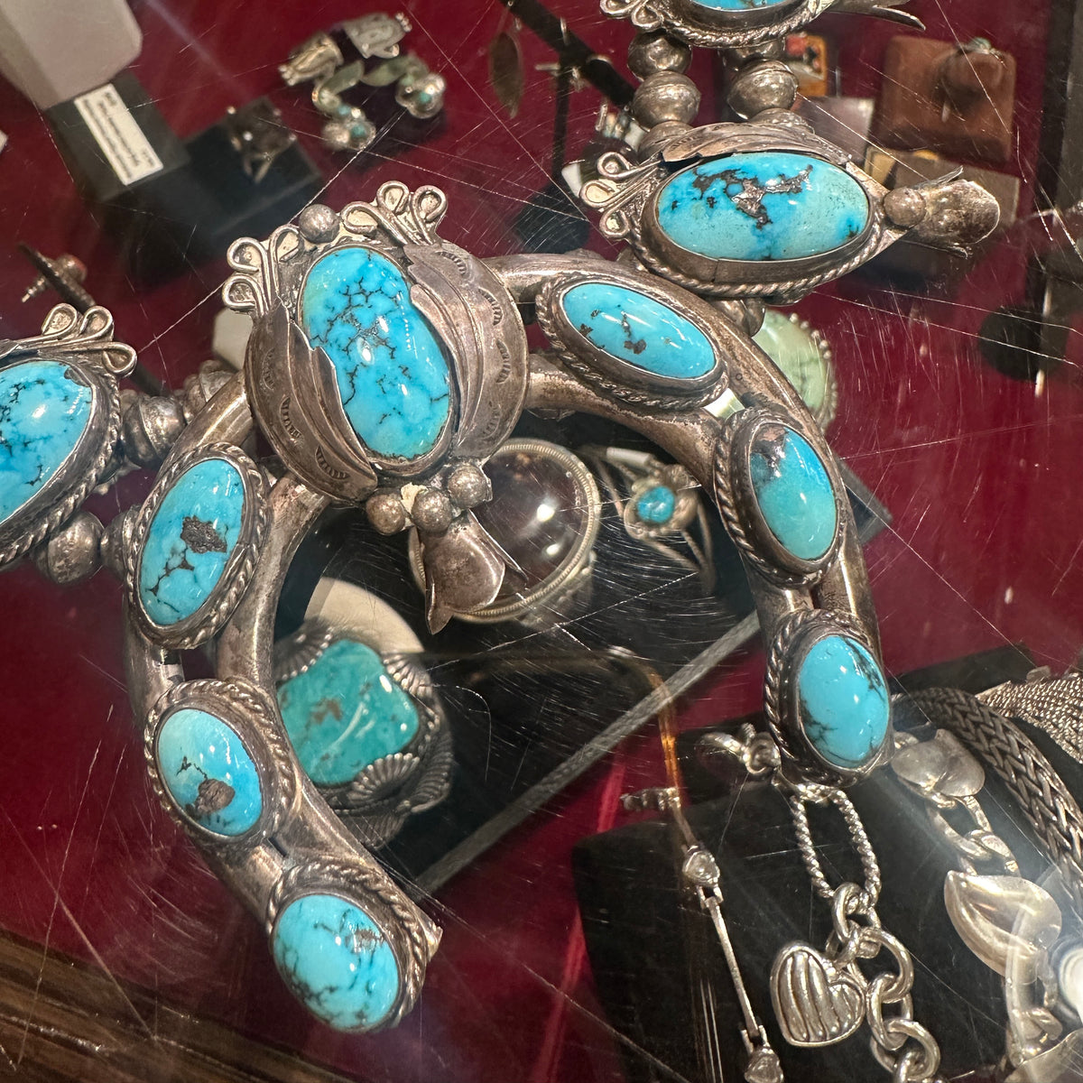 Early Native American Squashblossom Necklace