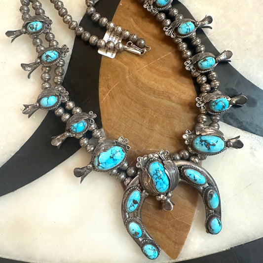 Early Native American Squashblossom Necklace