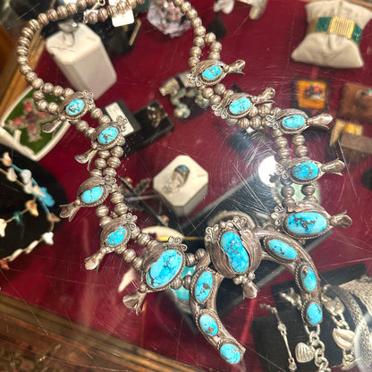 Early Native American Squashblossom Necklace