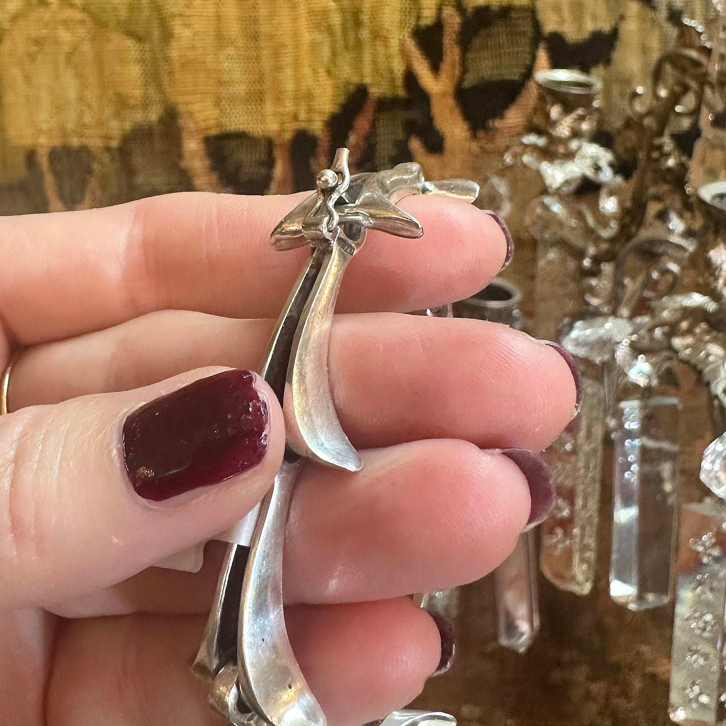 Vintage Sterling Modernist Bracelet