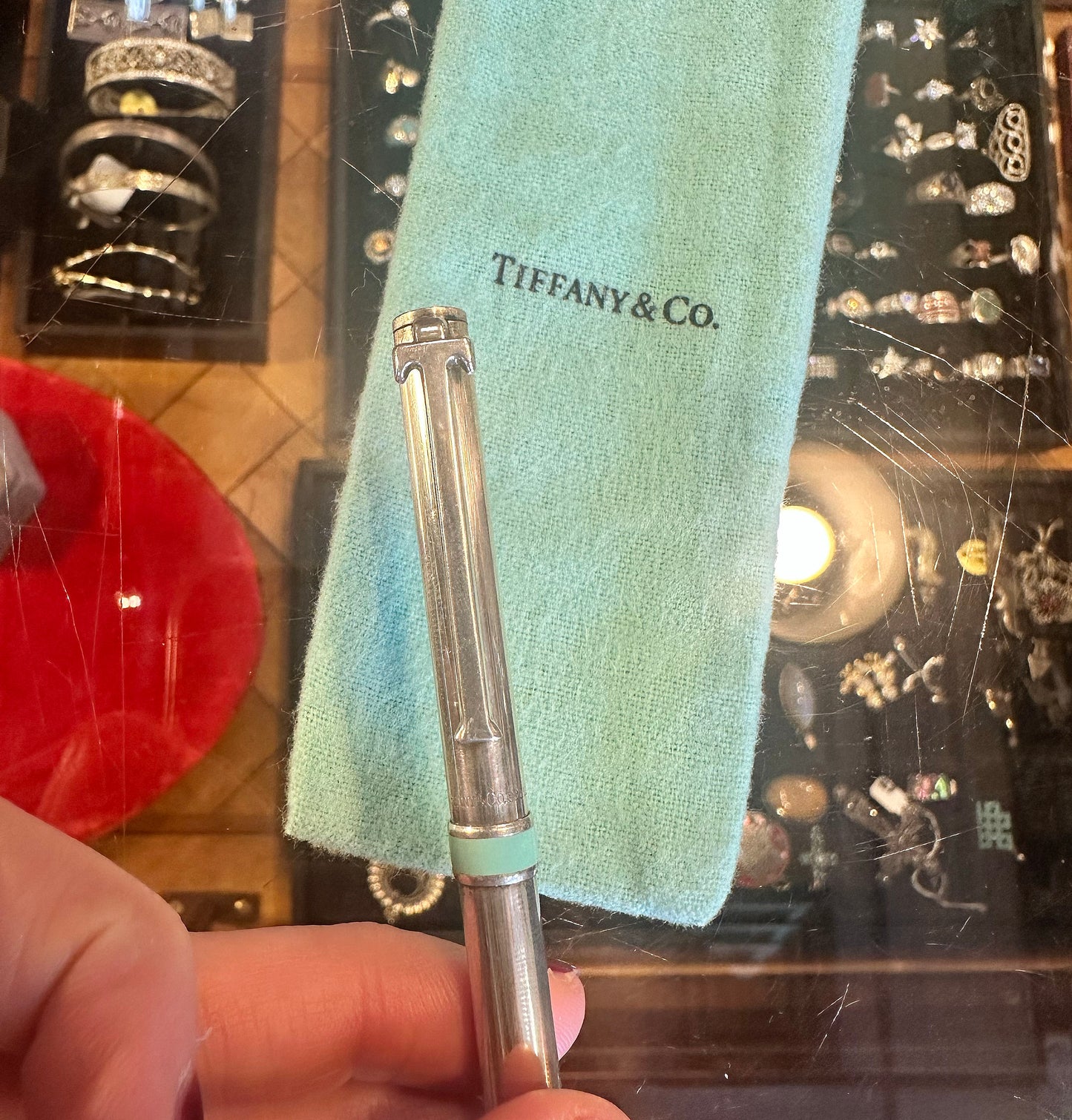 Vintage Tiffany & Co Sterling Enamel Pen