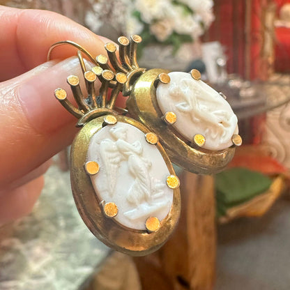 1870s Victorian Renaissance Revival Earrings