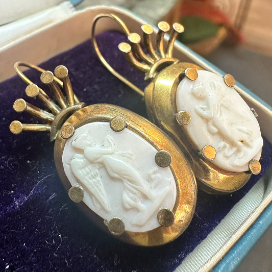 1870s Victorian Renaissance Revival Earrings